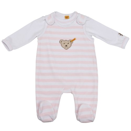 Steiff Unisex - Baby Bekleidungsset, gestreift Classics Nicky 0002855, Gr. 50, Rosa (barel Preisvergleich
