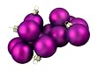 Pack of 36 Matte Purple Excitement Glass Ball Christmas Ornaments 2.75" (67mm)