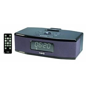 Logic3 iStation Alarm Clock Radio for iPod - Black