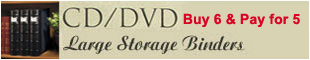 CD Binders - Buy 6 and pay for 5 only.
