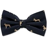 Great Dane by Kay Nine Design navy blue polyester pretied bowties