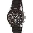MICHAEL Michael Kors Watch, Men's Stainless Steel and Chocolate Brown Polyurethane Bracelet MK8129