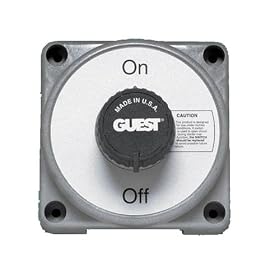 Guest 2303A Heavy Duty Diesel Power Marine Battery On Off Switch (450 Continuous, 800 Momentary Amps) by