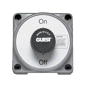 Guest 2303A Heavy Duty Diesel Power Marine Battery On Off Switch (450 Continuous, 800 Momentary Amps) by