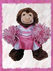 Pink Cheer Outfit fits Webkinz L'il Kinz, Ty Beanie Babies, Fluff Factory and Teenies Teddies