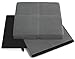 The FHE Group Foldable Storage Ottoman, 15 by 15 by 15 Inches, Grey Suede