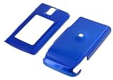 Nokia Fold 6650 Solid Dark Blue Snap-On Case Cover with Removable Swivel Belt Clip