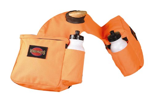 Hamilton Versa-Packs Equine Insulated Over Horn Bag with Bottles, Orange On Sale