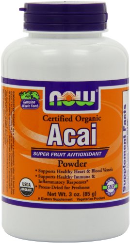 Now Foods Certified Organic Acai Powder, 3-Ounce Now Foods Certified Organic Acai Powder, 3-Ounce