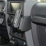 Produkt-Bild: KUDA Telefon Konsole passend f&uuml;r Fahrzeugmodell: Jeep Wrangler ab 07 Mobilia-Kunstleder Schwarz