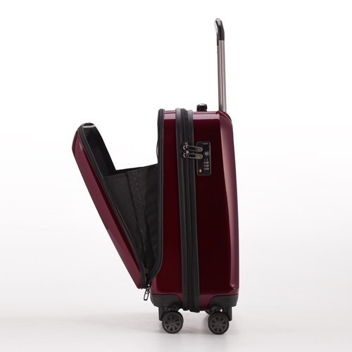 Capital Series Xberg with TSA lock Gloss Burgundy 42 L Luggage Black