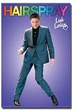 Hairspray Movie (Link Larkin - Zac Efron) Black Wood-Mounted Poster Print - 24