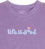 Life is good Women Special "Giving Tee" T-Shirt, Purple