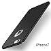 WOW Imagine(TM) All Sides Protection "360 Degree" Sleek Rubberised Matte Hard Case Back Cover For Apple iPhone 7 - Pitch Black RS.299.00