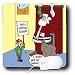 Rich Diesslins Cartoon Days of Christmas TCDC - Dale Hunt - Santa Contributes to the Bad Economy - Mouse Pads