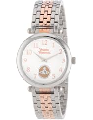 Vivienne Westwood Womens VV051SLTT Primrose Two Tone Stainless Steel Swiss Quartz Watch