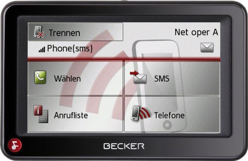 Becker Ready 43 Talk (10,9 cm (4,3 Zoll) Display, Zentraleuropa 19 Karten, TMC, 3D Ansicht, Becker BestTracks, Bluetooth) schwarz
