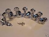 Grover Tuners 205:18 6LCR, Mini-Rotomatic, 18:1 Gear Ratio, 6 in line, Right Handed, Chrome Set with screw-in bushings, washers and screws