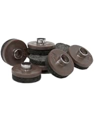 1-Inch Nail On Round Felt Pads, Brown