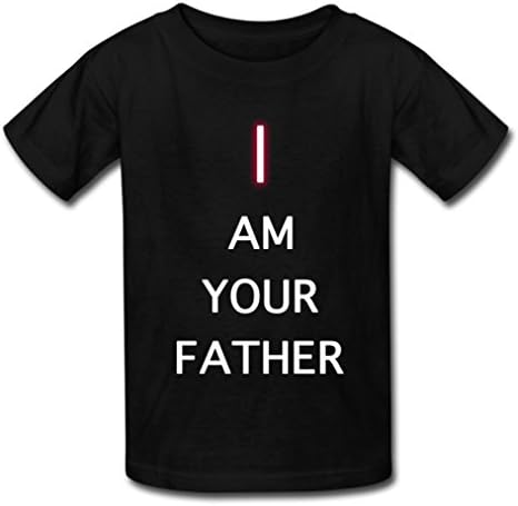 ChenHang Men's I AM YOUR FATHER Letter Fonts Custom Short Tee Tshirt Medium