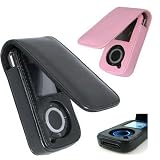 Genuine Leather Case w/ Cover for Sandisk Sansa E250, E260, E270, E280 Series Mp3 Players - 2 Color Options