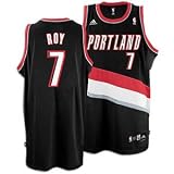 Portland Trail Blazers adidas Retro 3 Stripe Raglan T-Shirt - Medium