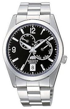 Orient Sky #CET07001B Men's Stainless Steel Black Dial Multi Dials Day/Date Automatic Watch