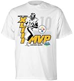 Santonio Holmes Reebok Super Bowl XLIII MVP Pittsburgh Steelers T-Shirt - Large
