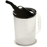 WirthCo 94026 Funnel King Heavy Duty Graduated Measuring Container with Black Spout - 87 oz. Capacity