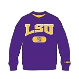 LSU Tigers Purple Varsity Crewneck Sweatshirt