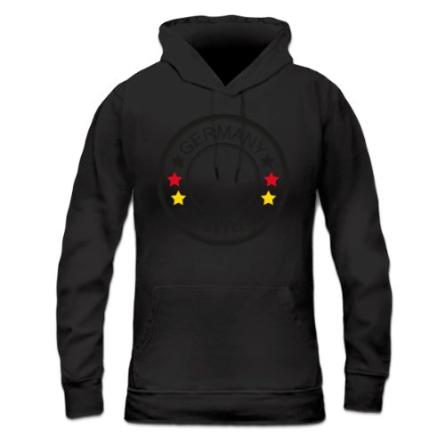 EM Logo Deutschland Trikot Fan Frauen Kapuzenpullover by Shirtcity