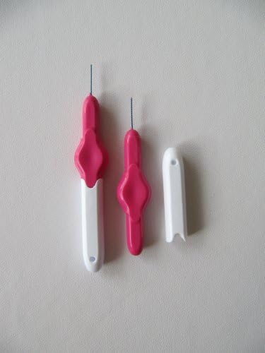 Interdental Brushes 3 Packs More Hygienic &amp; Less Distortion Pink , 0.4mm. 24 In Total.