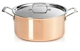 Gourmet Standard 6 Quart Copper Tri-Ply Dutch Oven with Lid - CT11771
