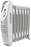 NewAir AH-410 Oil Filled Radiator Heater With Adjustable Thermostat