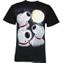 Family Guy Brian Howl Three Wolf Moon Spoof Men's T-Shirt, X-Large