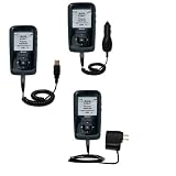 Deluxe Kit for the Memorex MMP8565 1GB includes a USB cable with Car and Wall Charger - Gomadic Brand w/ TipExchange Technology