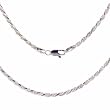 .925 Silver Rope Chain, 16 , 18 or 20 IN