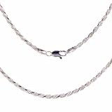 .925 Silver Rope Chain, 16 , 18 or 20 IN