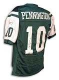 Autographed Chad Pennington New York Jets Reebok Green Jersey