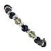 SuperStretch Hematite Tone Beaded Bracelet
