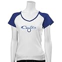 Indianapolis Colts Ladies White Scripted Logo Raglan T-shirt