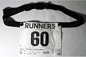 NEW BLACK RACE NUMBER BELT TRIATHLON MARATHON RUNNING !