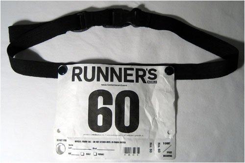 RACE NUMBER BELT + ELASTIC SHOE LACES TRIATHLON RUNNING