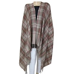 Woolen Shawls Solid Color Apparel Accessory 86 x 39 inches