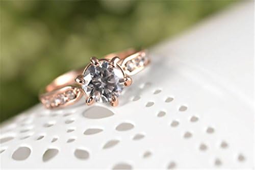 TIDOO Jewelry Fashion Exquisite Rose Gold Plated Ring With Austrain Crystal,Trendy,Fashion Jewelrys For Women,Hot,Best Gift For Lover Party Wedding Band Anniversary Engagement Valentine's Day Christmas