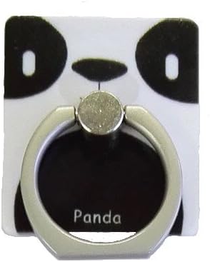 ForLazzy ® Kickstand, Universal Ring Stand 360 Degree Rotating Grip Ring Holder + Car Holder Mount Holder Cell Phone and Tablets Anti Drop Ring for Apple Android (Cartoon - Panda (Black and White))
