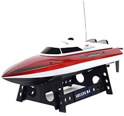 SHUANGMA 7009 4CH Remote Control Boat High Speed RC SpeedBoat with Automatic Cooling / Retreat Function Color Red