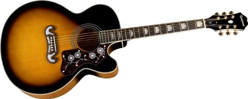 Epiphone EJ-200CE Acoustic-Electric Guitar Shadow Preamp Vintage Sunburst