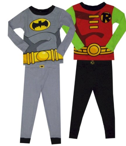Buy Batman and Robin 2 Pair Long Sleeve Pajamas for boys