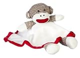 Sock Monkey Snuggle Buddy Security Blanket Lovey by Baby Starters